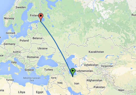فریت بار از فرودگاه امام خمینی تهران به مقصد سنت پترزبورگ روسیه