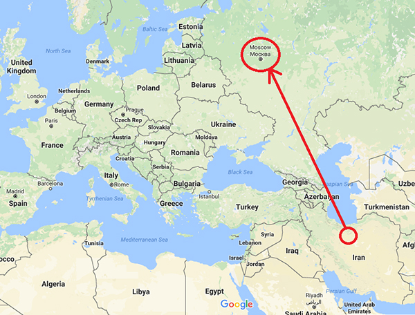 فریت بار از فرودگاه امام خمینی تهران به مقصد مسکو روسیه